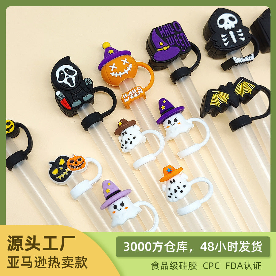 Wholesale 20pcs  straw caps food grade silicone